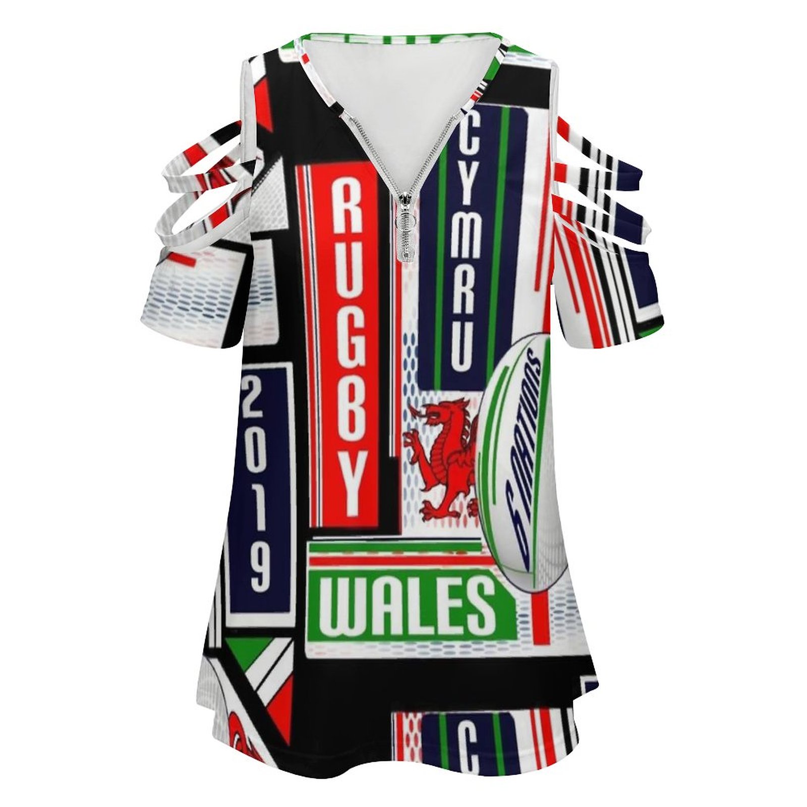 Cymru Welsh Wales Rugby Team D - Women'S Fashion Rugby Top ulasan dan harga