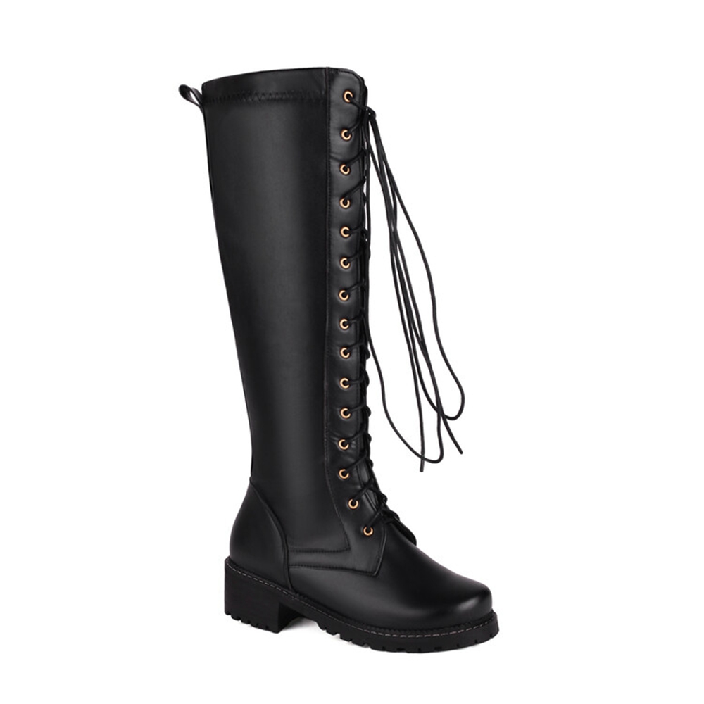 Size 33-50 Women Leather Knee  - Women'S Fashion Riding Boots ulasan dan harga