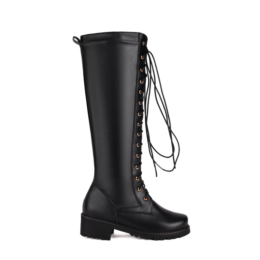Size 33-50 Women Leather Knee  - Women'S Fashion Riding Boots ulasan dan harga