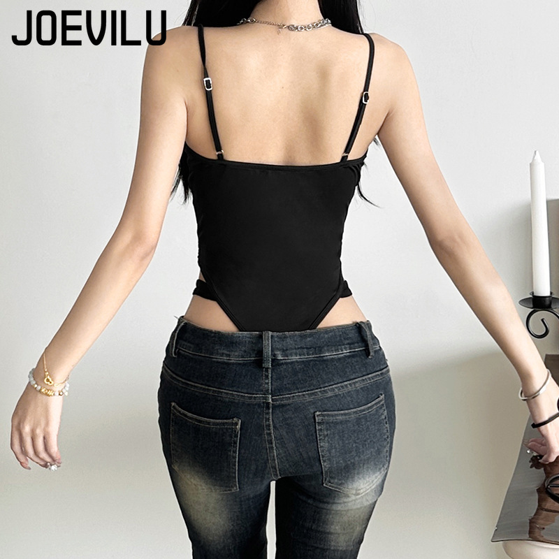 Sexy Women Bodysuit Cut Out Bo - Lace Trim Cami ulasan dan harga
