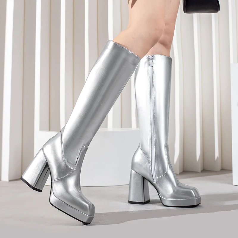 Green Winter Women Platform Kn - Women'S Fashion Riding Boots ulasan dan harga