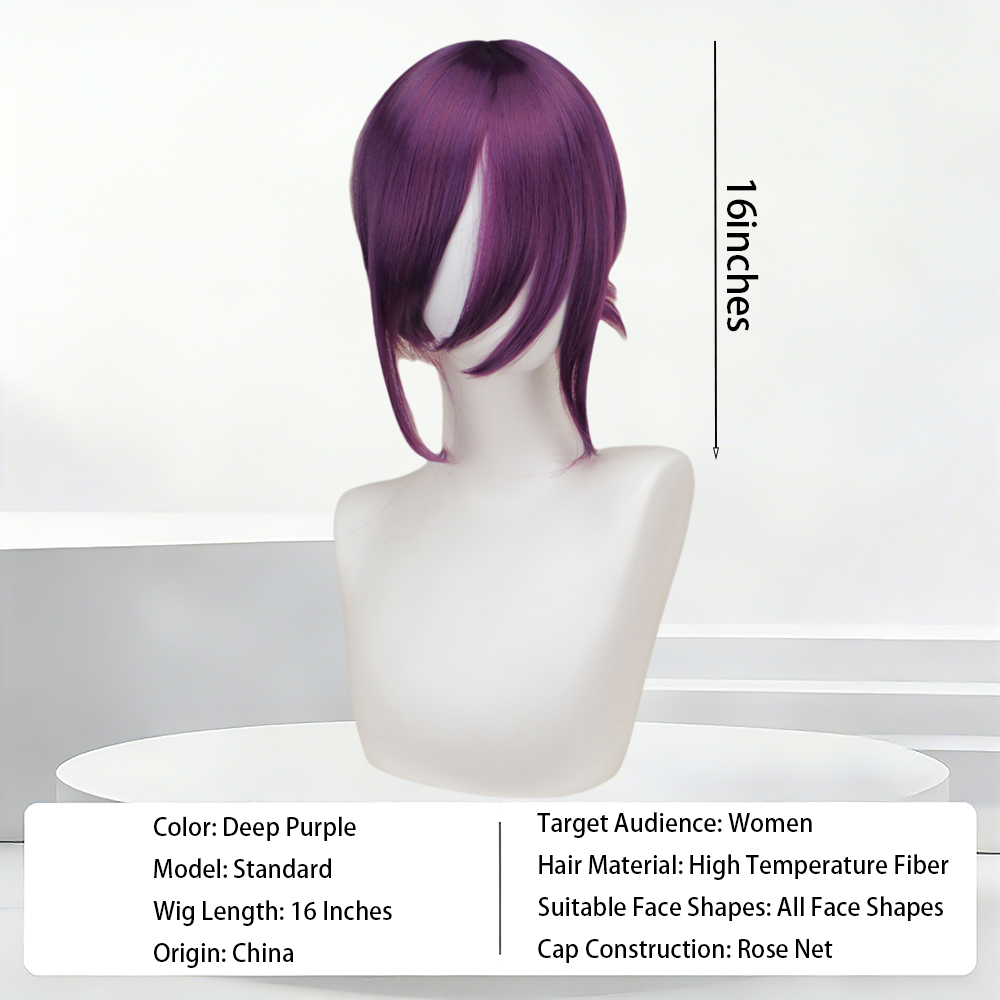 Dark Purple Layered Bob Wig wi - Women'S Fashion Layering ulasan dan harga