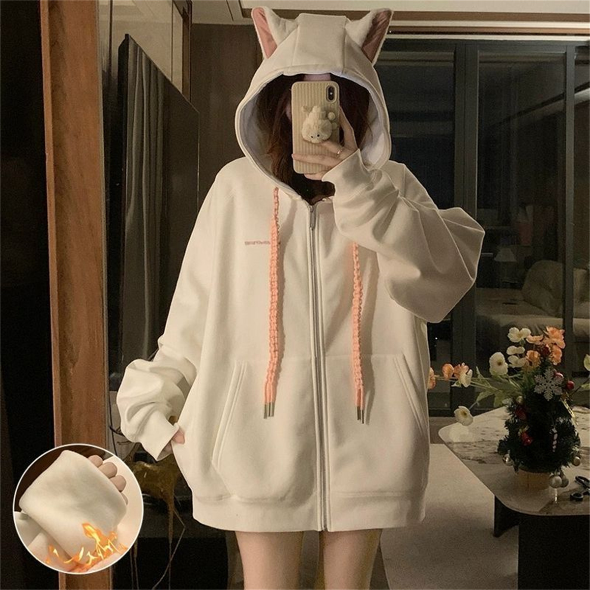 2025 Cute Girls Spring And Aut - Women'S Fashion Zip Up Hoodies ulasan dan harga