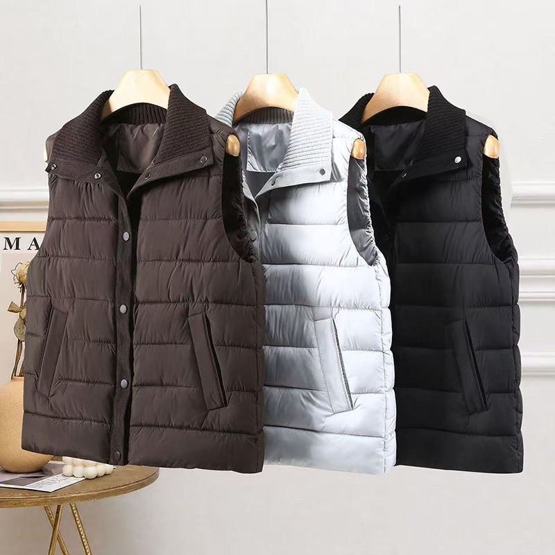 New Turndown Collar Loose Fash - Puffer Vest Fashion Women ulasan dan harga