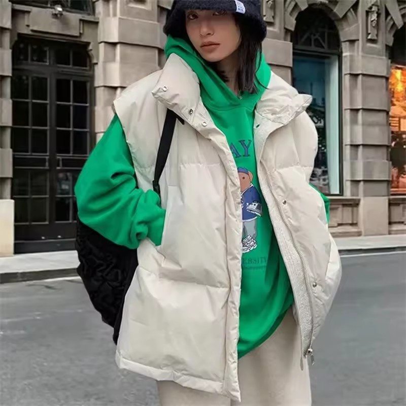 2025 New Korean Winter Vest Ja - Puffer Vest Fashion Women ulasan dan harga