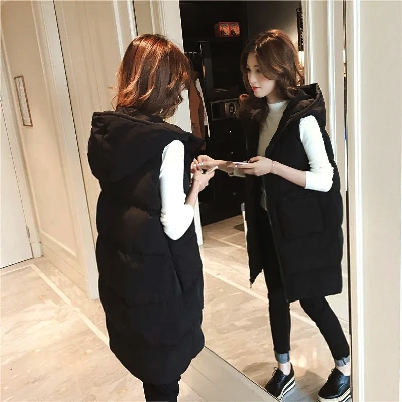 2026 New Winter Sleeveless Tan - Puffer Vest Fashion Women ulasan dan harga