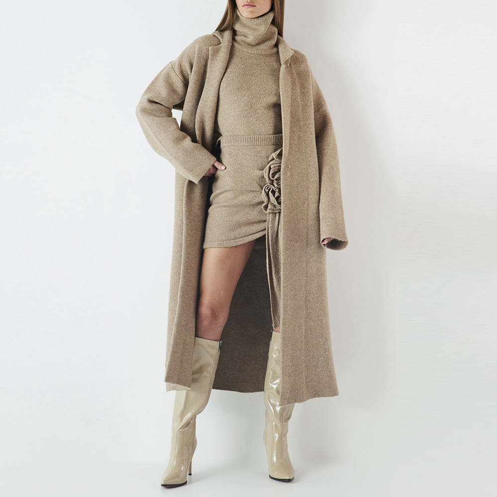 TWOTWINSTYLE Three Piece Set F - Women'S Fashion Long Coat ulasan dan harga