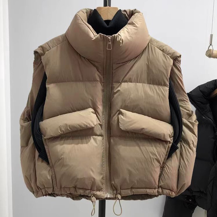 Autumn Puffer Jacket Loose Dow - Puffer Vest Fashion Women ulasan dan harga