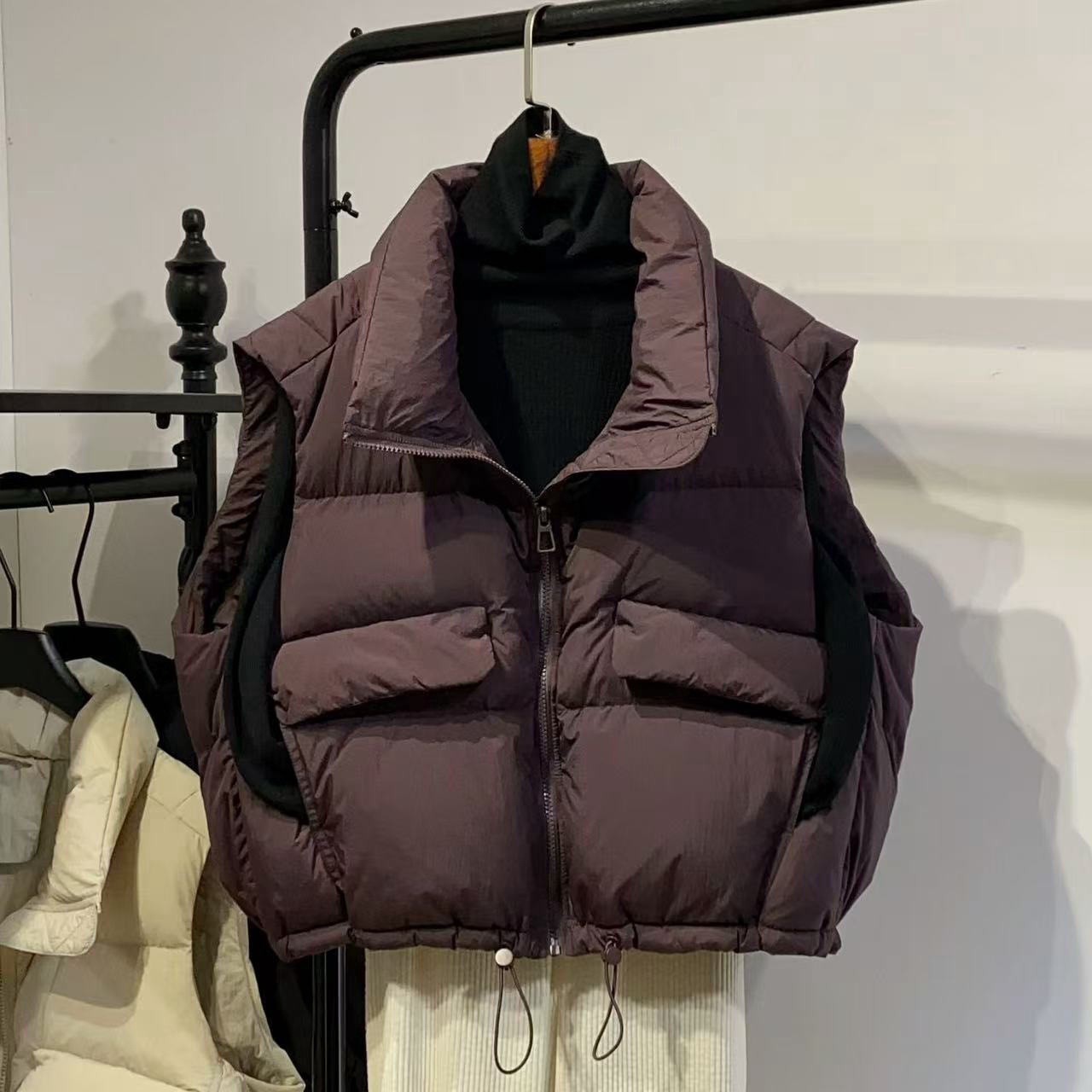 Autumn Puffer Jacket Loose Dow - Puffer Vest Fashion Women ulasan dan harga