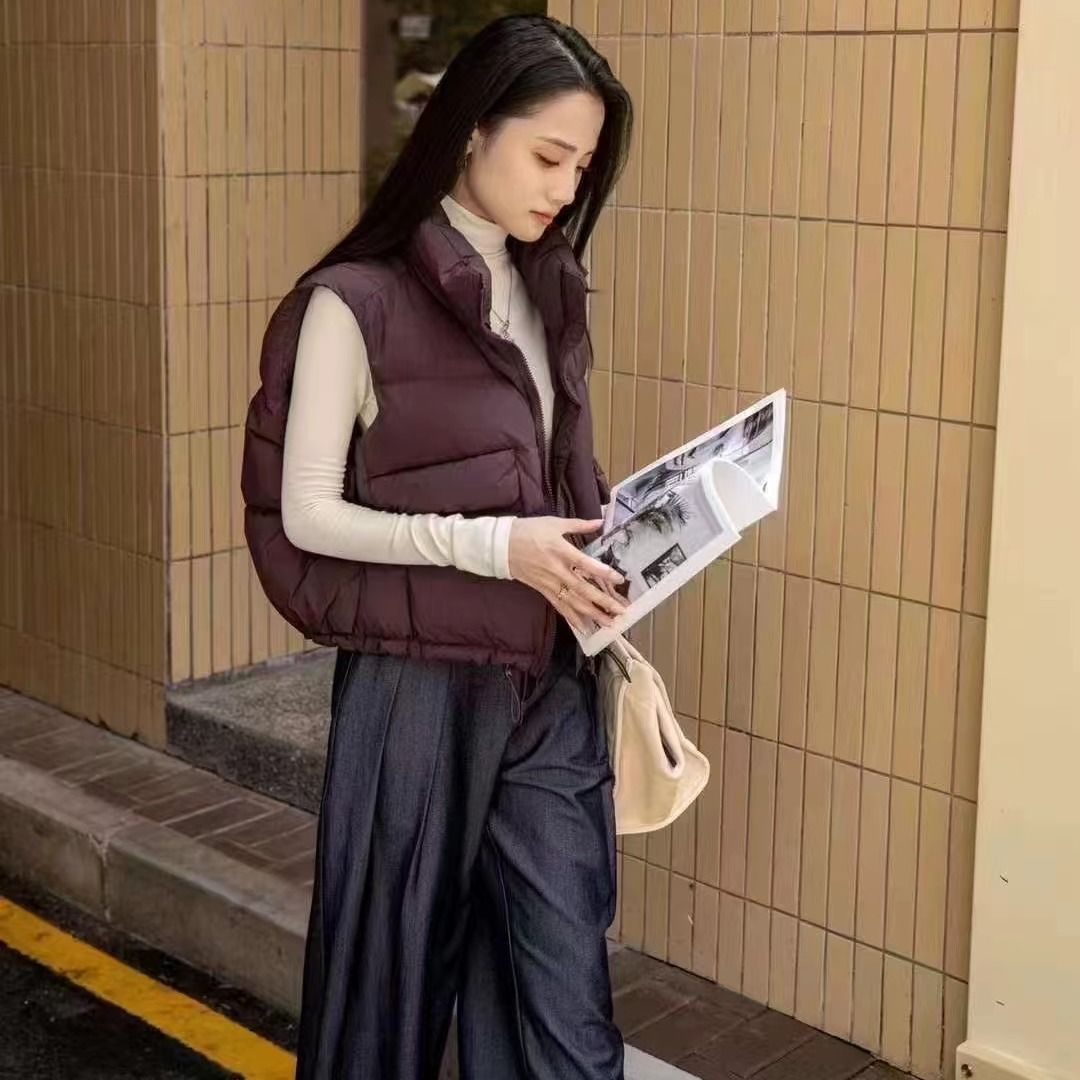 Autumn Puffer Jacket Loose Dow - Puffer Vest Fashion Women ulasan dan harga