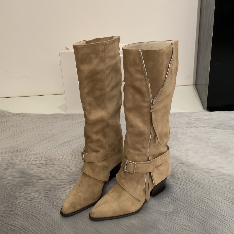 Women's Boots Vintage Suede Le - Women'S Fashion Trousers ulasan dan harga