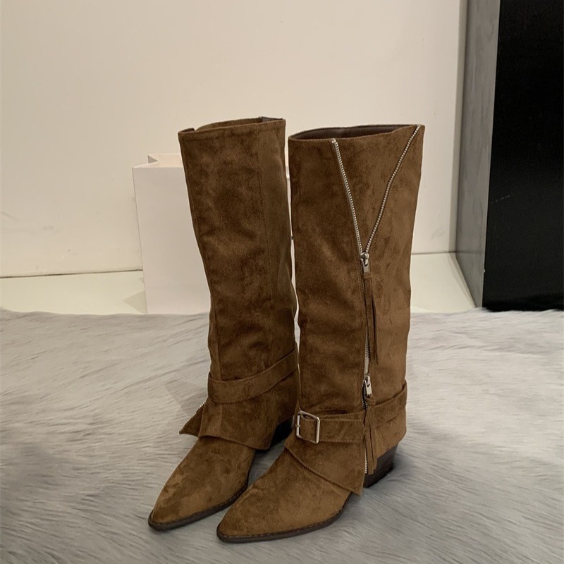 Women's Boots Vintage Suede Le - Women'S Fashion Trousers ulasan dan harga