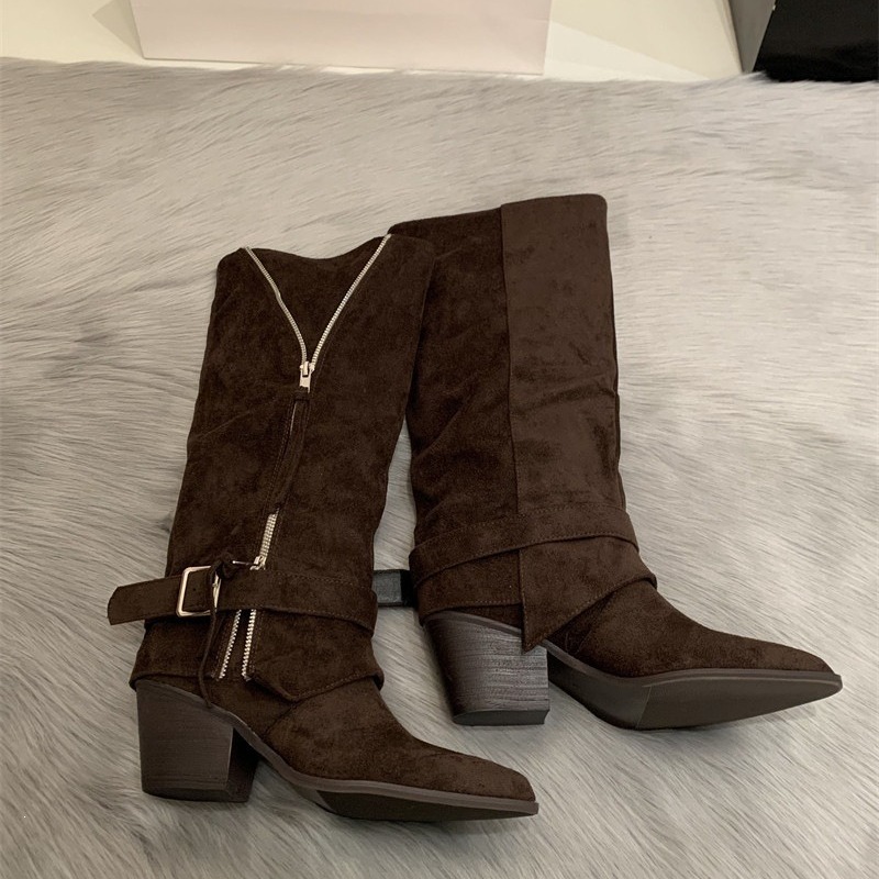 Women's Boots Vintage Suede Le - Women'S Fashion Trousers ulasan dan harga