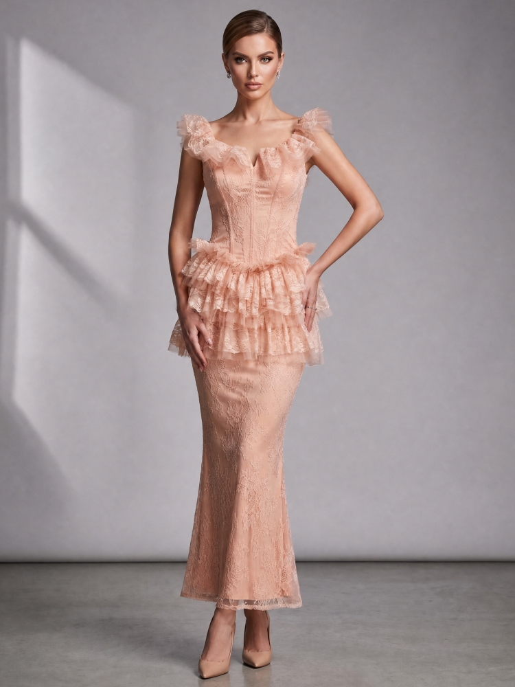 Women Apricot Dress Two Piece  - Ruched Dress Mini ulasan dan harga