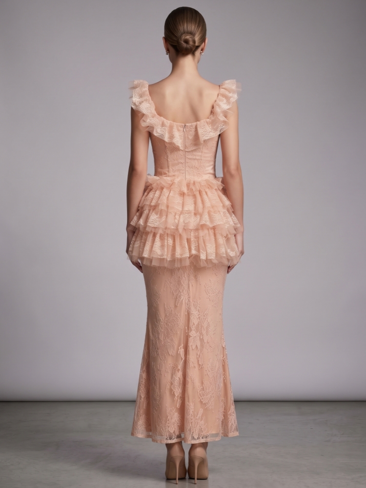 Women Apricot Dress Two Piece  - Ruched Dress Mini ulasan dan harga