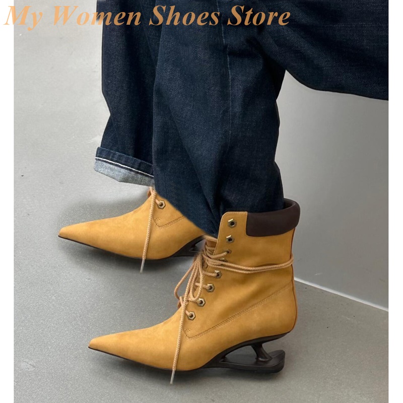 Pointy Toe Strange Style Heel  - Sale Fashion Women ulasan dan harga