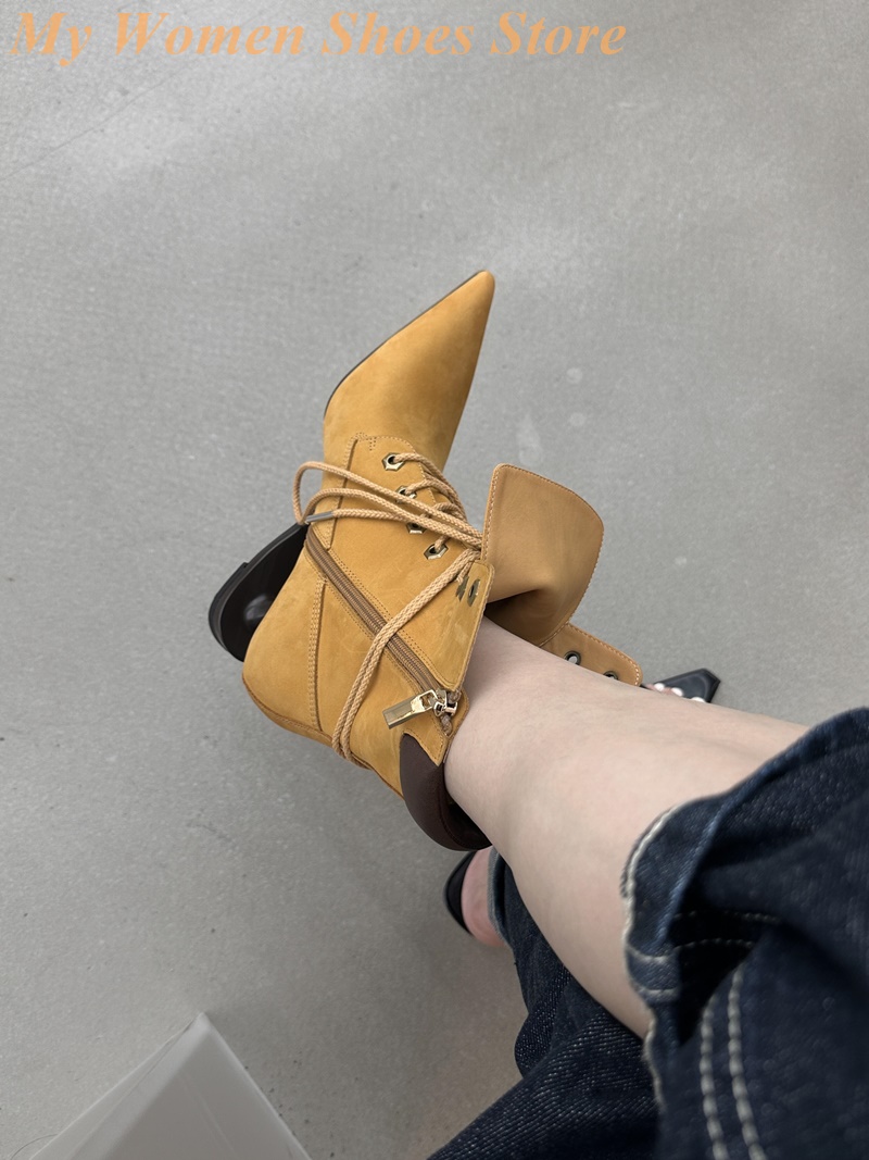 Pointy Toe Strange Style Heel  - Sale Fashion Women ulasan dan harga