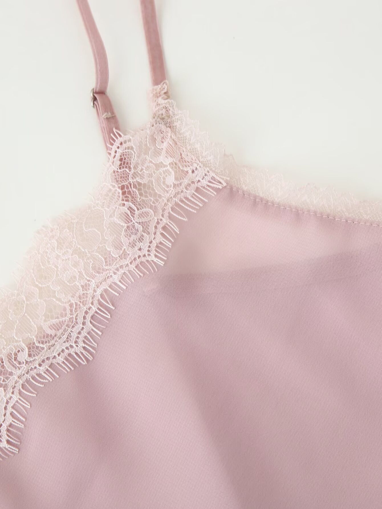 Tidalyf 2025 Women Pink Cami T - Lace Trim Cami ulasan dan harga