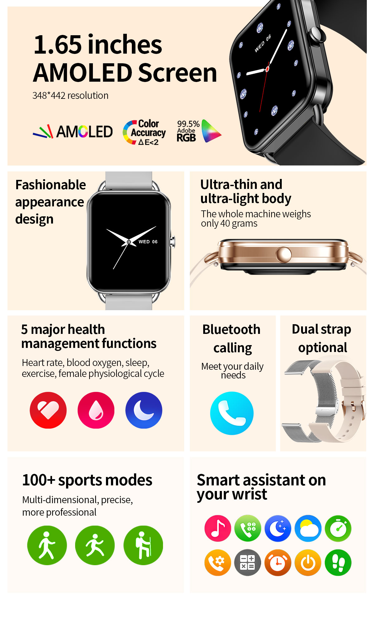 2024 Smart Watch Android Phone - Women Fashion Zone ulasan dan harga