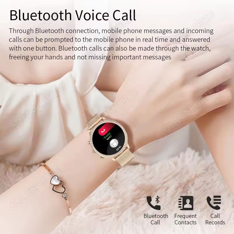 Elegant Ladies' Smartwatch Blu - Women Fashion Zone ulasan dan harga