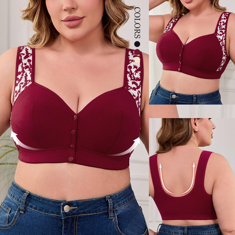 XL-7XL Plus Size Front Buckle  - Bra Top Seamless ulasan dan harga