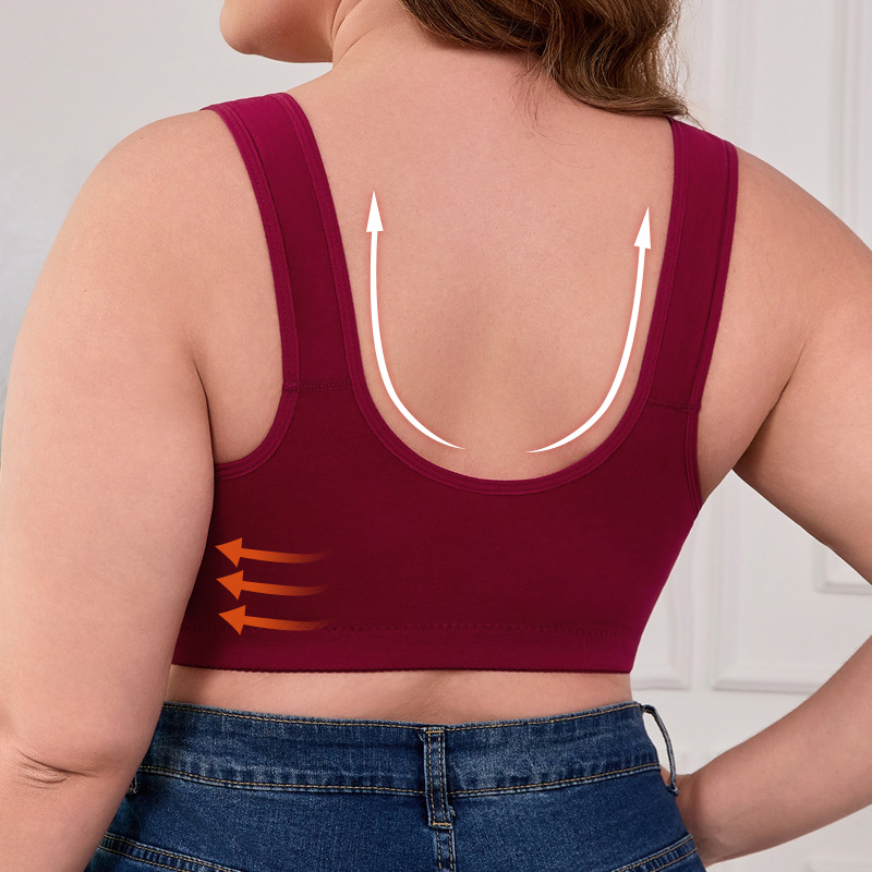 XL-7XL Plus Size Front Buckle  - Bra Top Seamless ulasan dan harga
